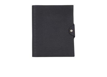 Hermès Vision II Simple Agenda Cover, &pound;180, Accessories, Black, Leather, Front view